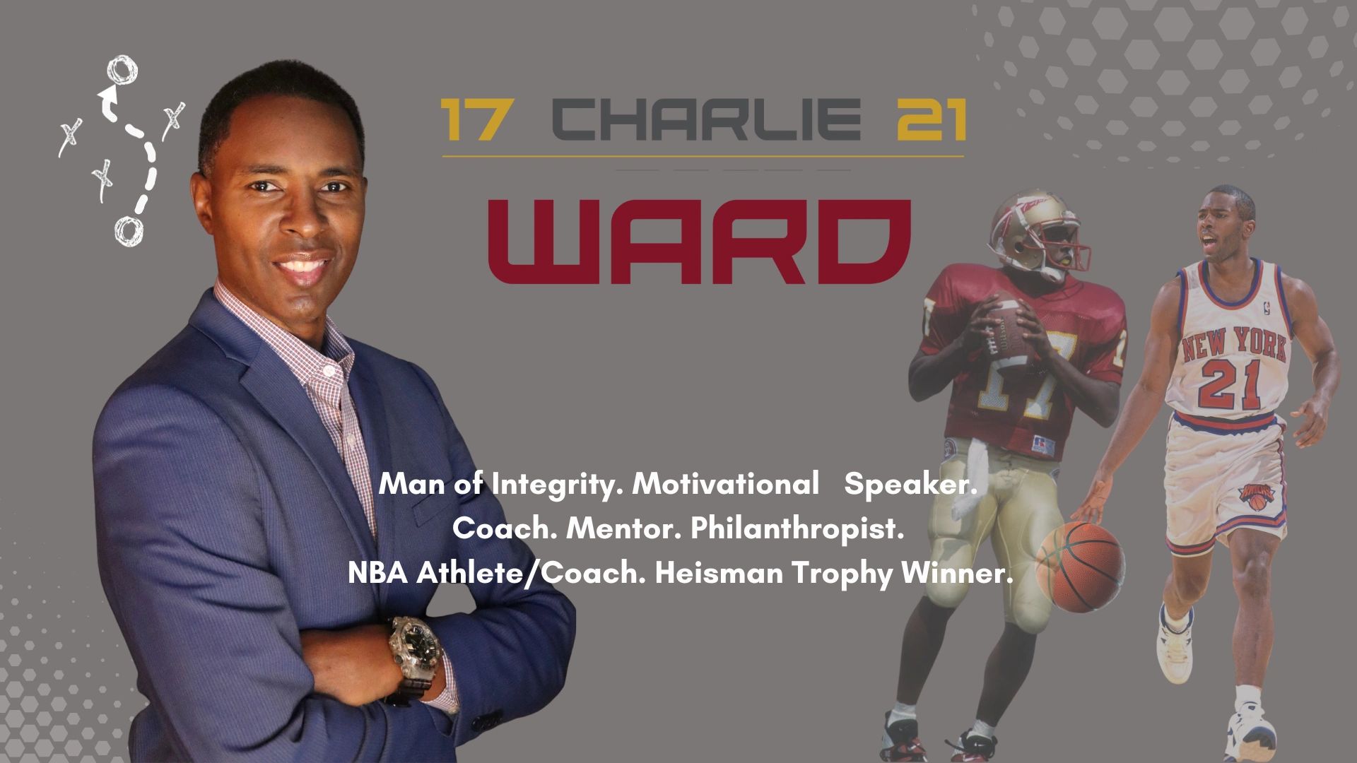 Charlie Ward Heisman Trophy Winner Retired NBA Player Coach Community Servant Philanthropist